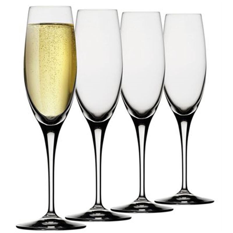 Benzer Vineyard –Champagne Flute 206ml Box set 4 Glasses Made in Germany NEW