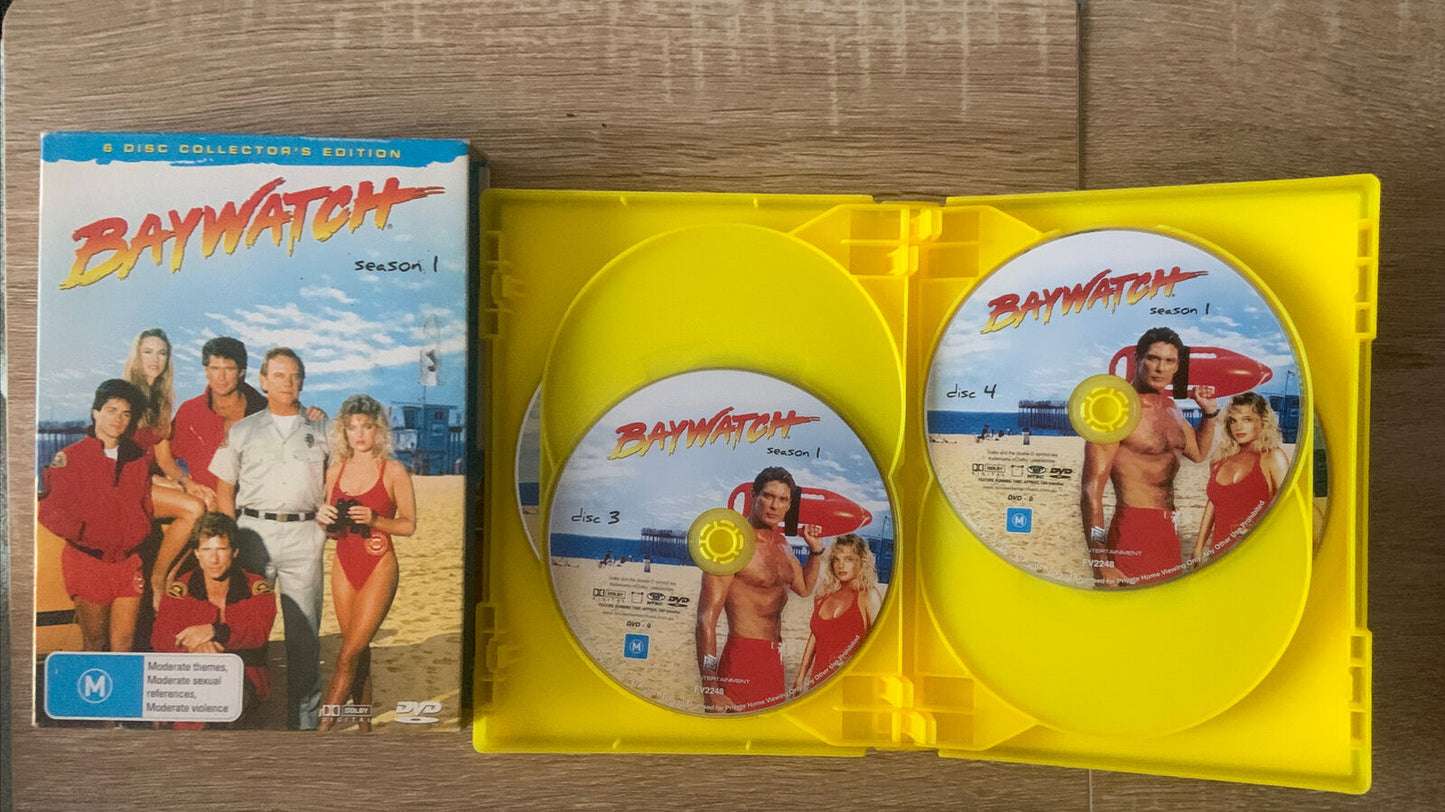 DVD BAYWATCH Complete Season 1 COLLECTOR'S EDITION 6 DISC TV Series NEW Box Set