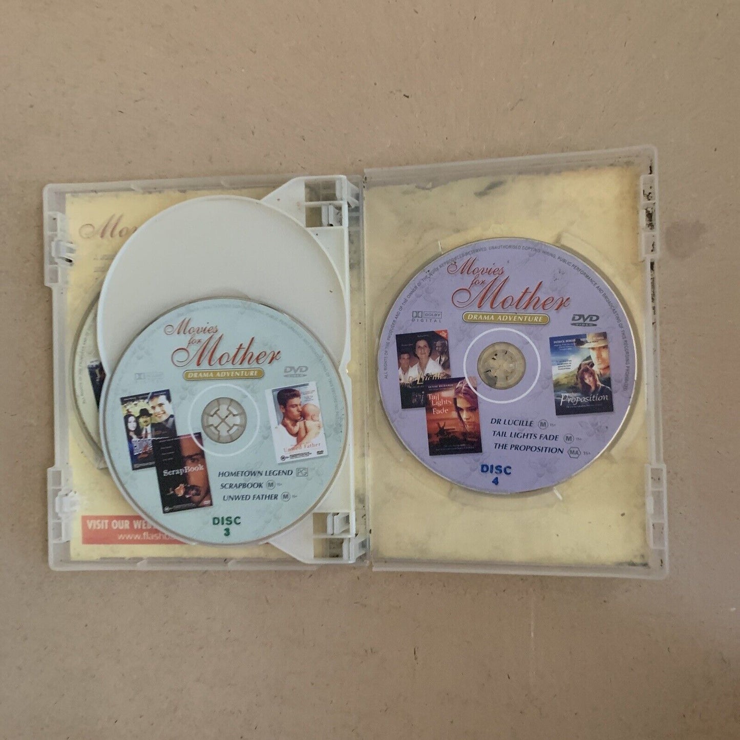 DVD Box Set Movies For Mother 4 Disc 10 Films Drama Adventure Films Pack Fat Box