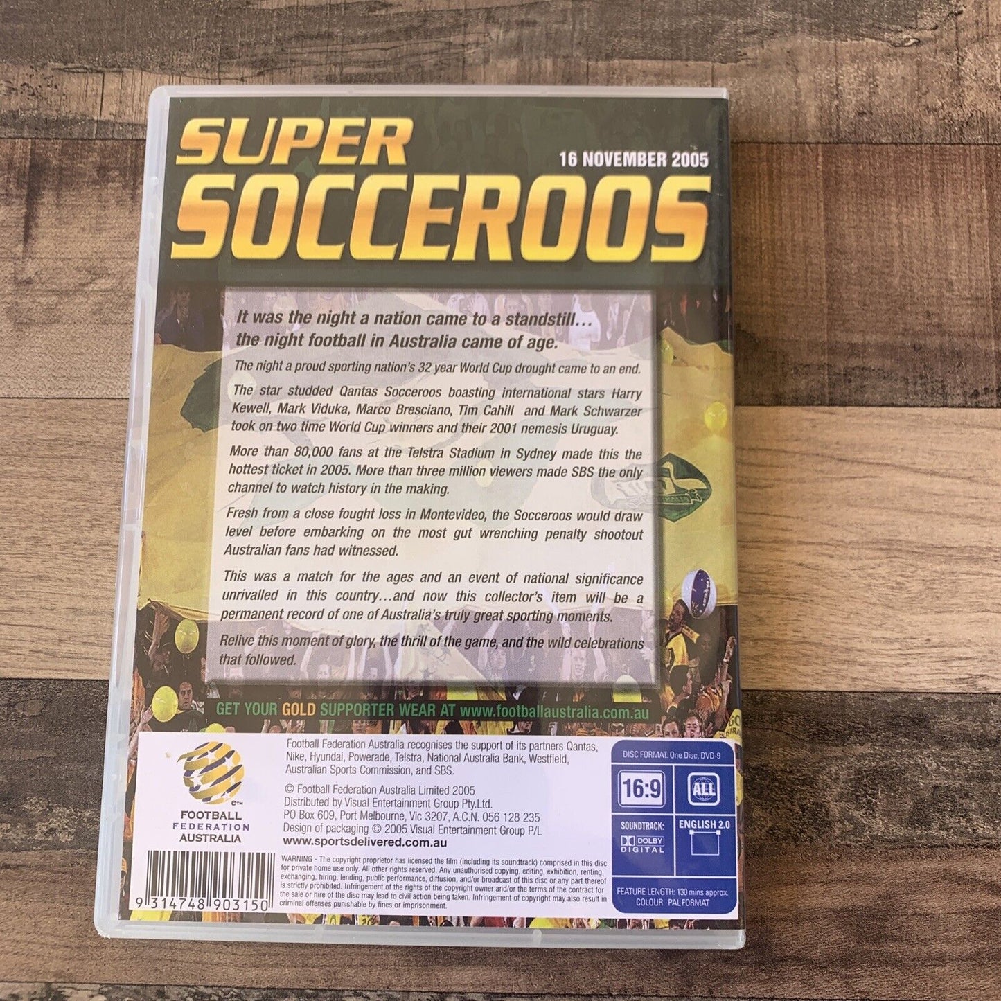 Super Socceroos AUSTRALIAN SOCCER FOOTBALL DVD WORLD CUP Qualifier 16 Nov 2005