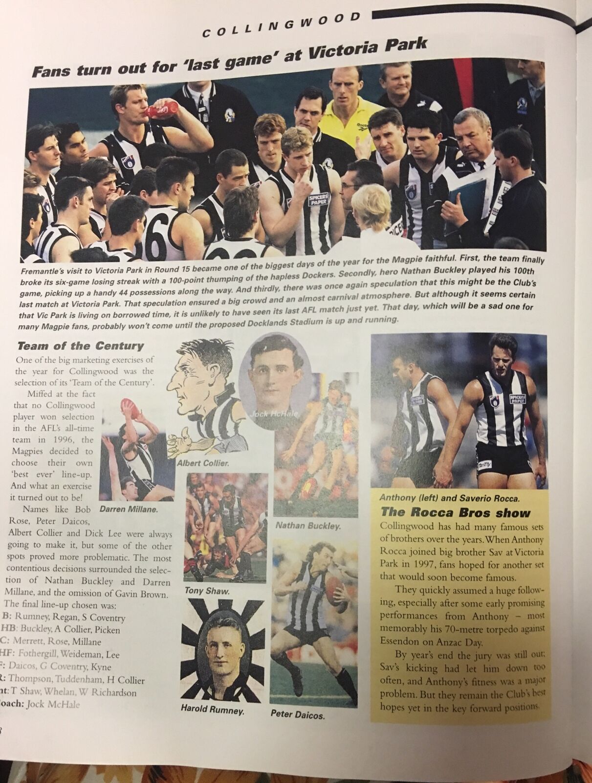 THE CLUBS The Complete History of Every Club in the VFL AFL Football HC 1998