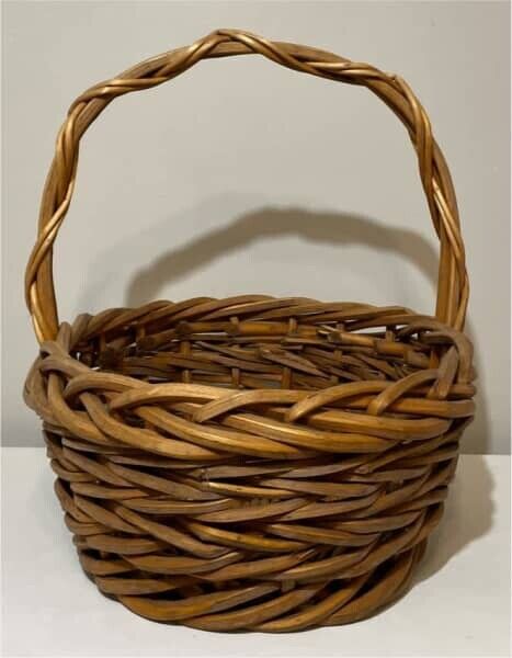 48cm Oval Cane Basket  Carry Market  Gift Hamper Decor AE313 Unique weave