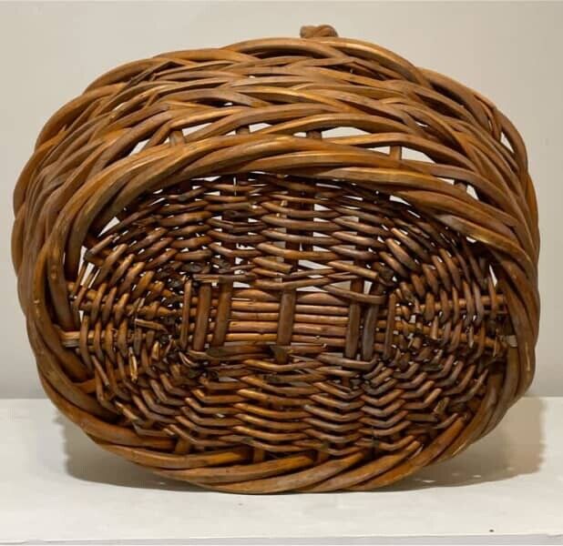 48cm Oval Cane Basket  Carry Market  Gift Hamper Decor AE313 Unique weave
