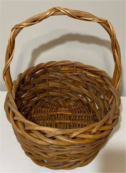 48cm Oval Cane Basket  Carry Market  Gift Hamper Decor AE313 Unique weave