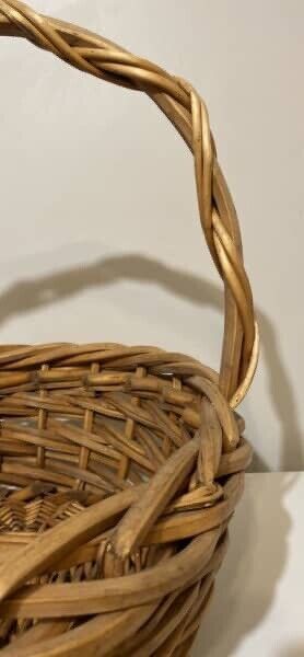 48cm Oval Cane Basket  Carry Market  Gift Hamper Decor AE313 Unique weave