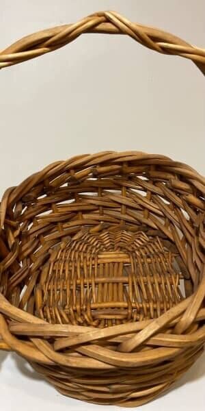 48cm Oval Cane Basket  Carry Market  Gift Hamper Decor AE313 Unique weave