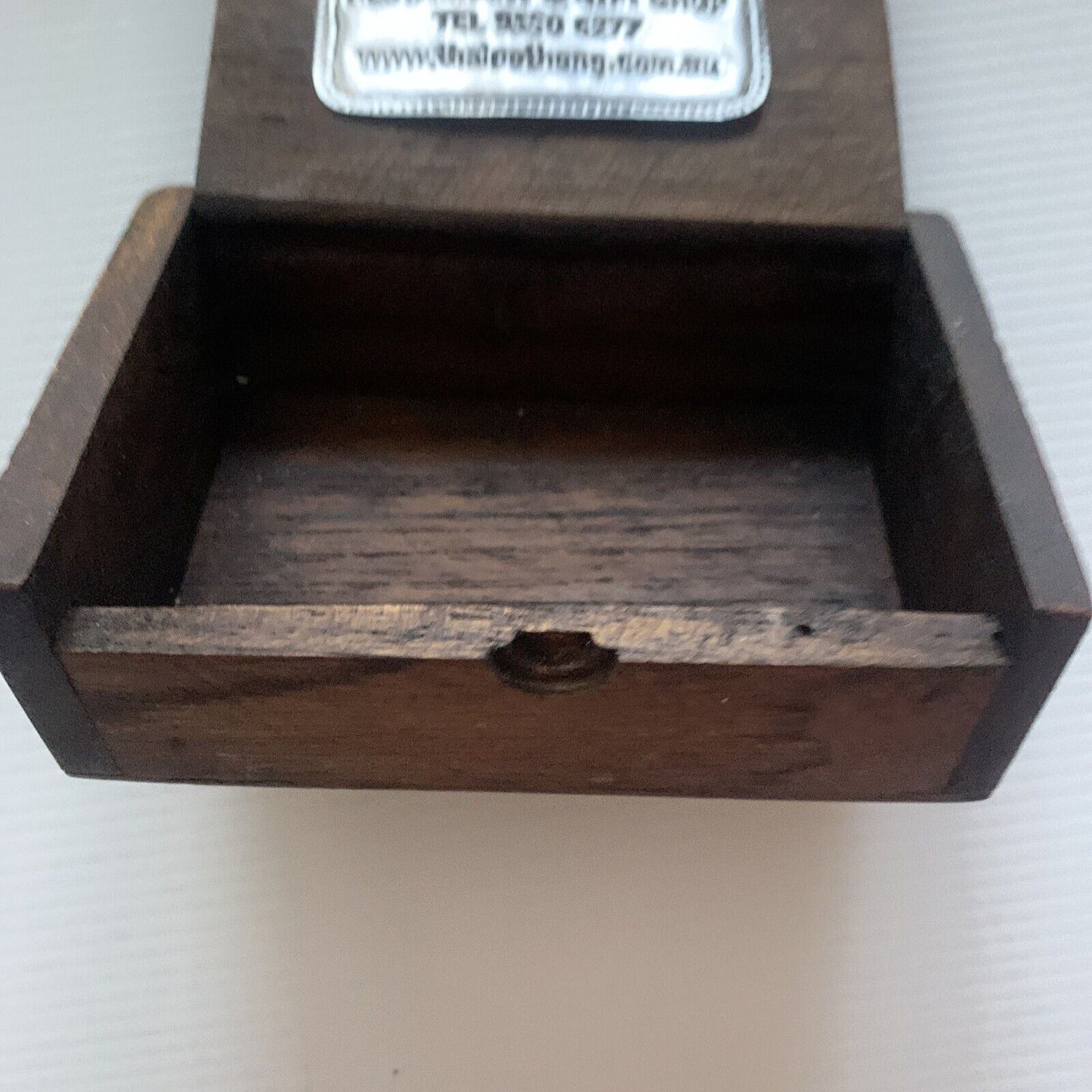 Handcrafted Thai Pothong Restaurant Elephants Trinket Business Card BOX NEW