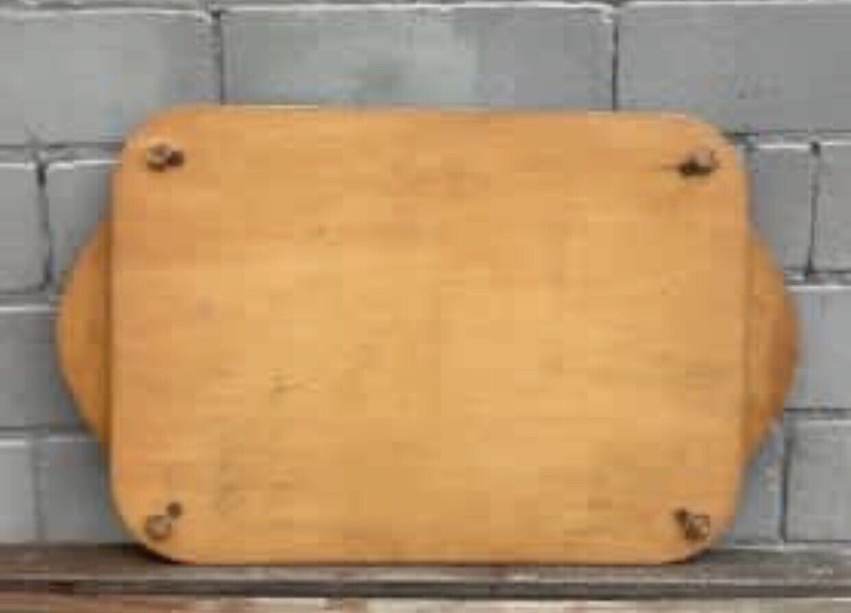 VINTAGE Wooden Tray AUSTRALIA Handmade Kangaroo Boomerang Arts & Crafts 1960s