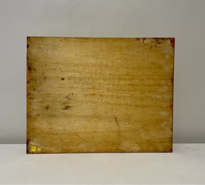 Retro 42cm Polished Solid Pine Wood Serving Tray w Handles Grips AE298