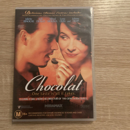 DVD CHOCOLAT Juliette Binoche Johnny Depp Judi Dench Comedy Romance MIRAMAX