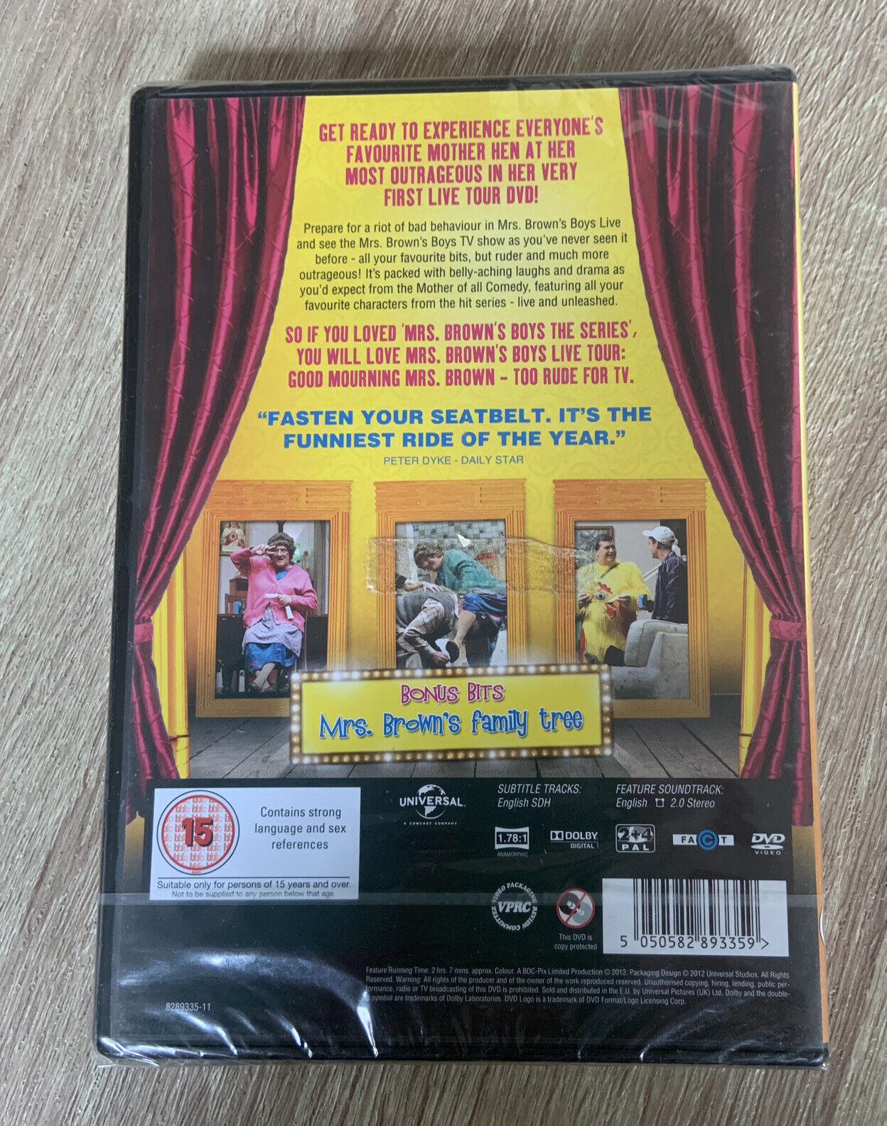 DVD Mrs Browns Boys Live Tour  GOOD MOURNING Mrs Brown British TV Comedy NEW
