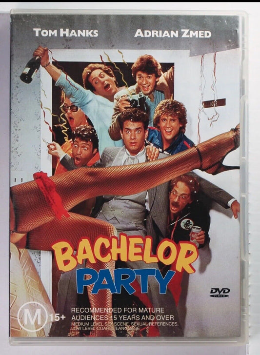 DVD BACHELOR PARTY Tom Hanks Adrian Zmed R4 Movie Comedy Sealed NEW