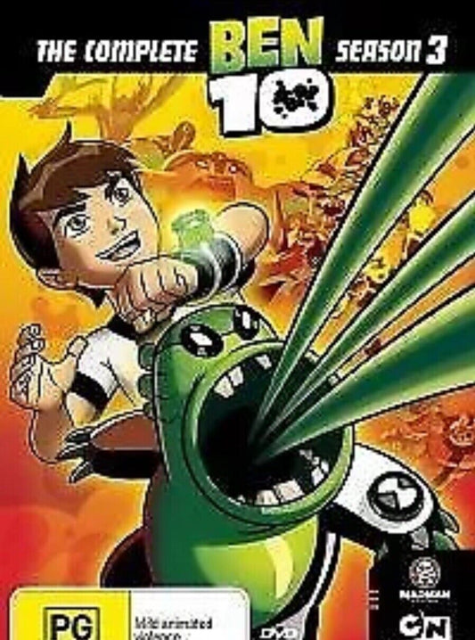 DVD The Complete BEN 10 Season 3 Three Movie R4 Kids Animation 2 Disc Set