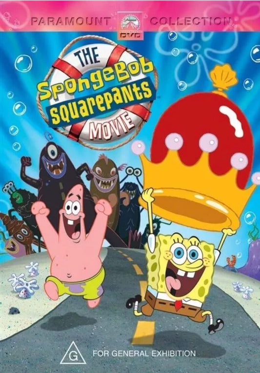 DVD SPONGEBOB SQUAREPANTS The Movie 2005 Like New Animated Cartoon Kids