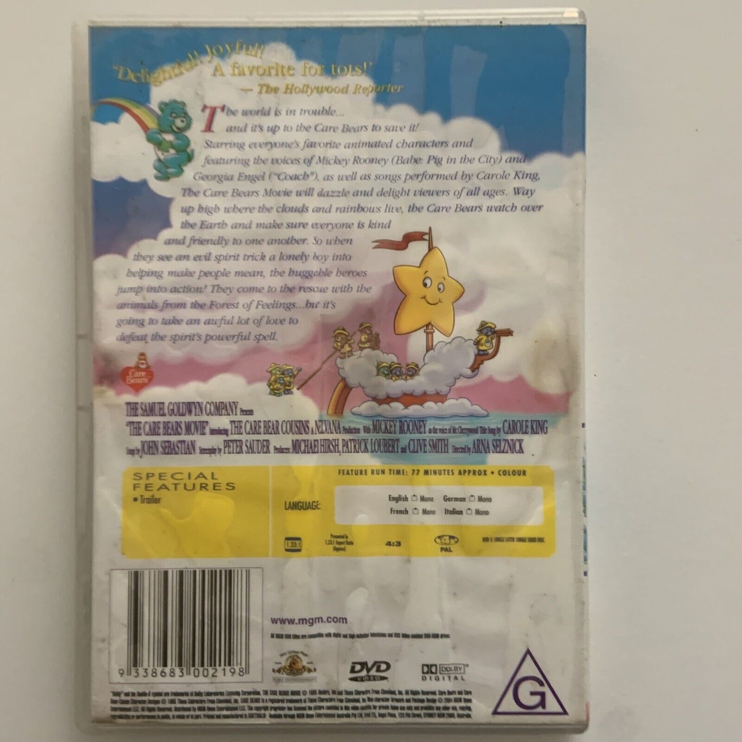 DVD The CARE BEARS Movie 1984 R4 Animation Kids Movie