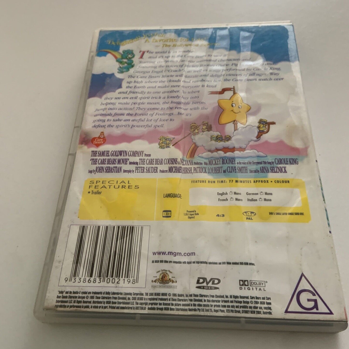 DVD The CARE BEARS Movie 1984 R4 Animation Kids Movie