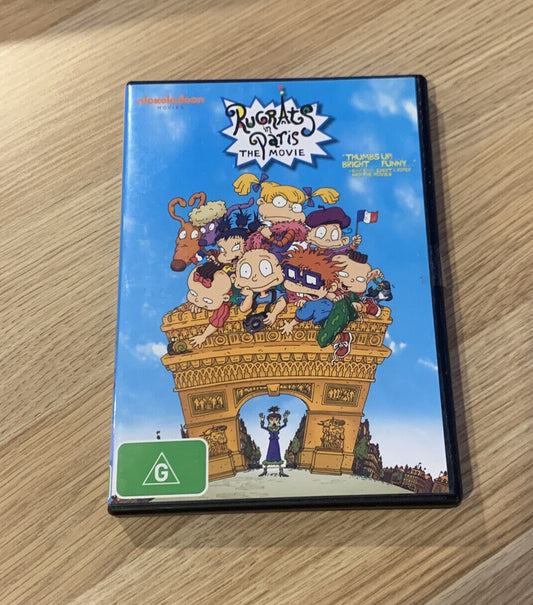 DVD RUGRATS IN PARIS The Movie Animation Kids Children Nickelodeon TV Series