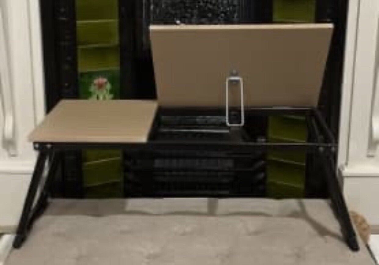HONG ME FURNITURE Portable Desk Lap Tray Laptop Table Reading FOLDING TV dinners