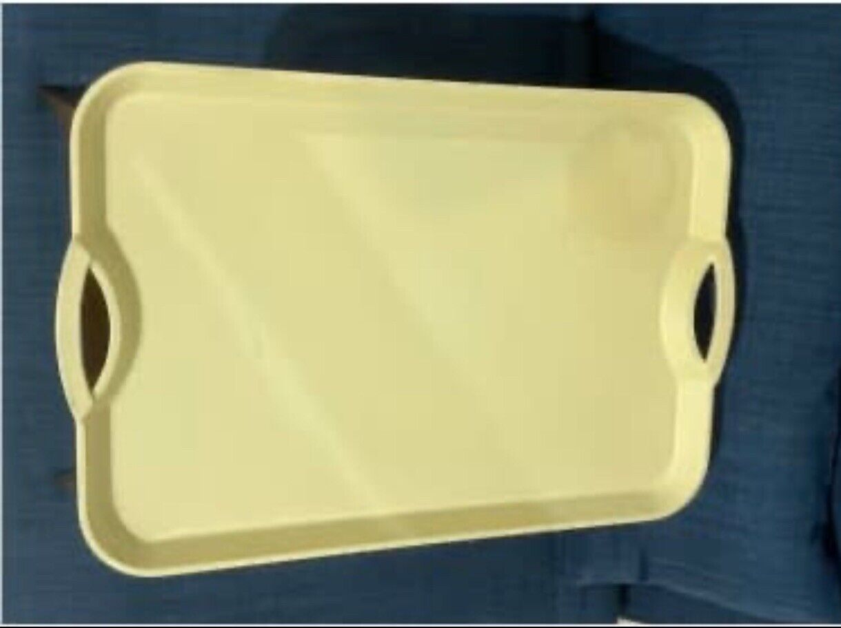 Vintage FOLDING Tray MCM Moulded Plastic Laptop Bed Lap Table Legs TV dinners