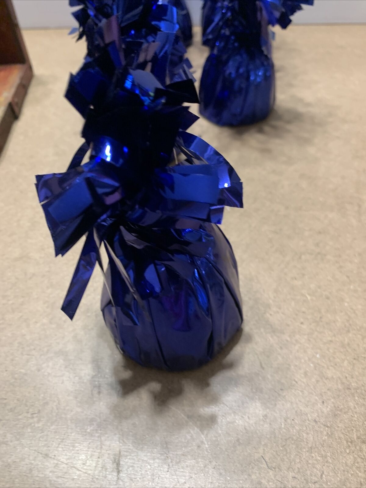 Set 8x FOIL BALLOON WEIGHT Birthday Party Table Decorations 8 X Royal Blue NEW