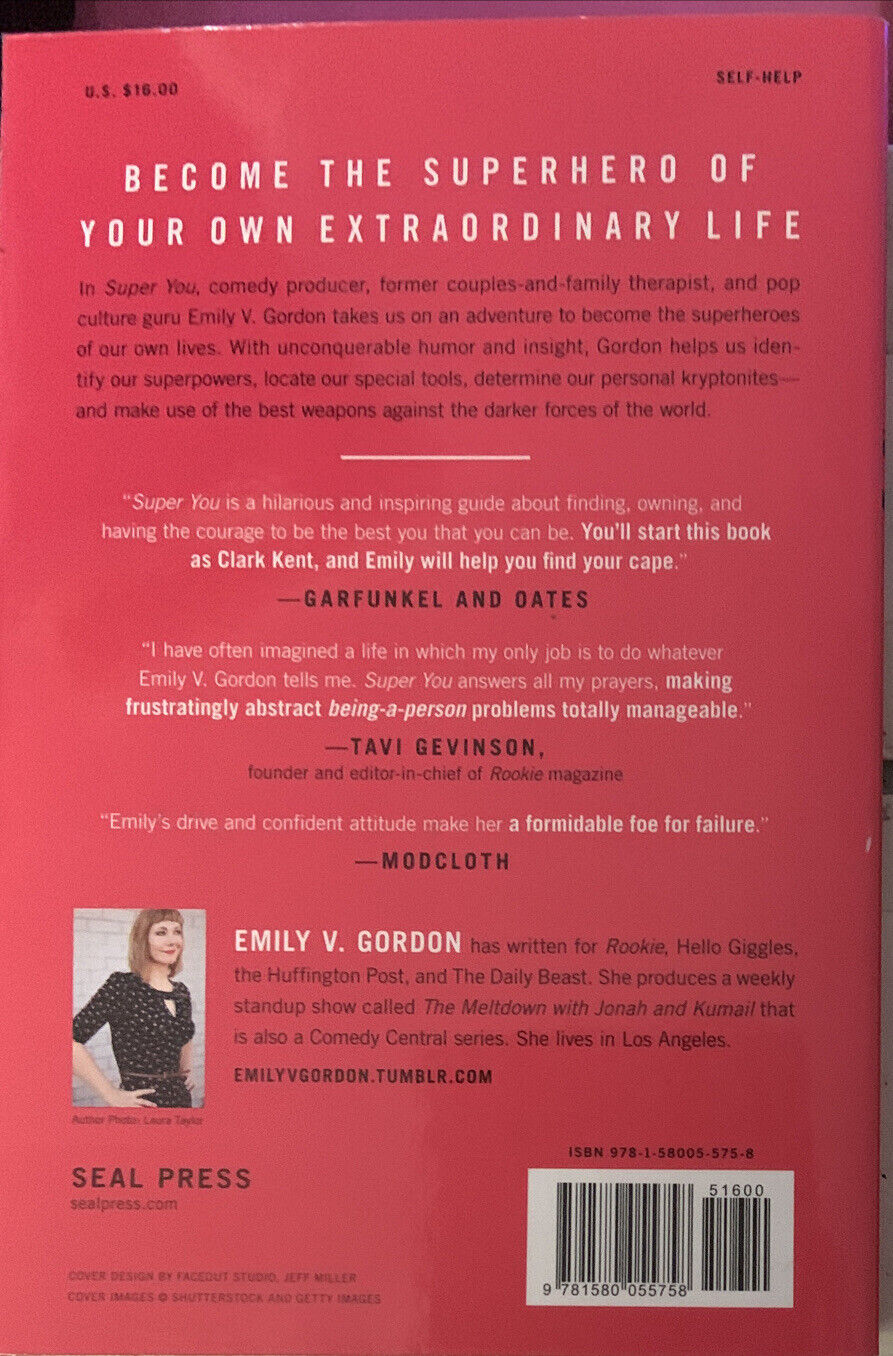 PB Book SUPER YOU by Emily V Gordon Release Your Inner Superhero 2015