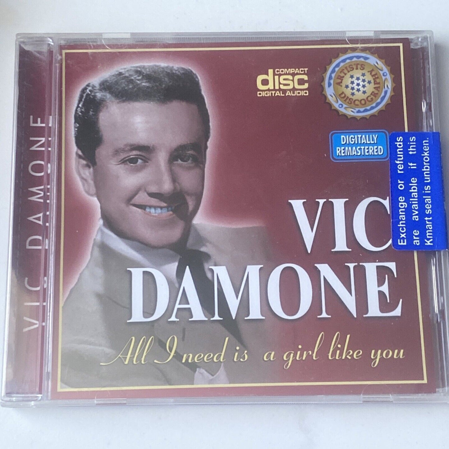 CD VIC DAMONE All I Need Is A Girl Like You 15 Tracks Sealed NEW