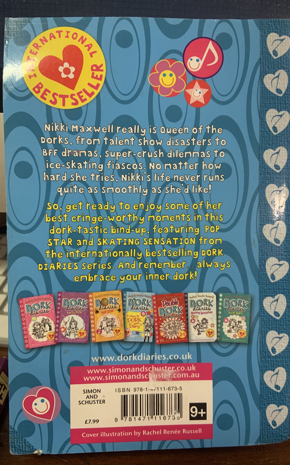 DOUBLE DORK DIARIES #2 Rachel Renee Russell  2013 Nikki MAXWELL 2 in 1 PB Book