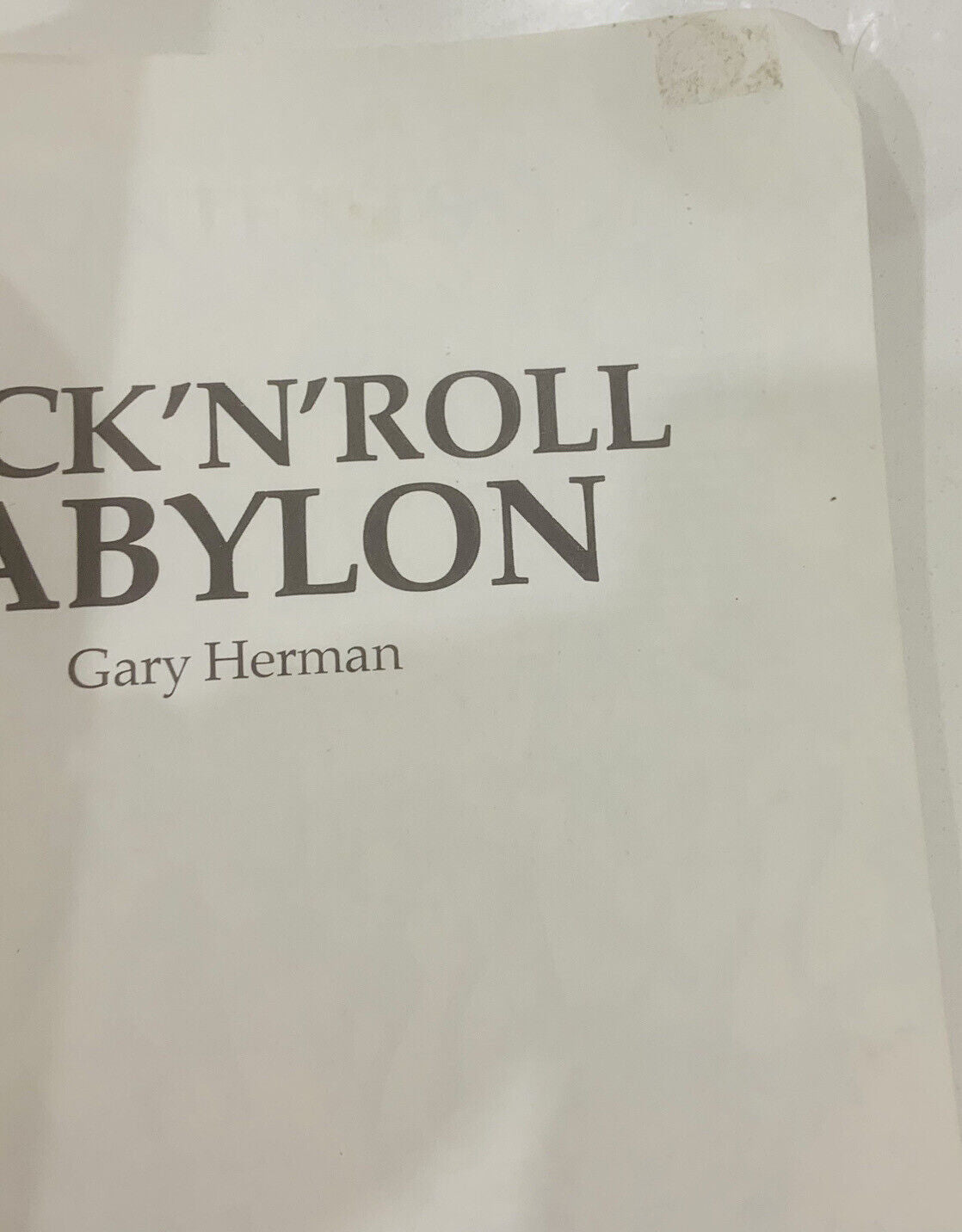PB Book ROCK 'N' ROLL BABYLON Gary Herman Large 1982 1st Edition