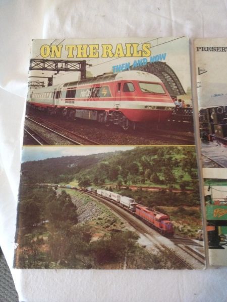 PB Book RAILWAY STEAM TRAINS LOCOMOTIVES 2 Book Bundle Vintage