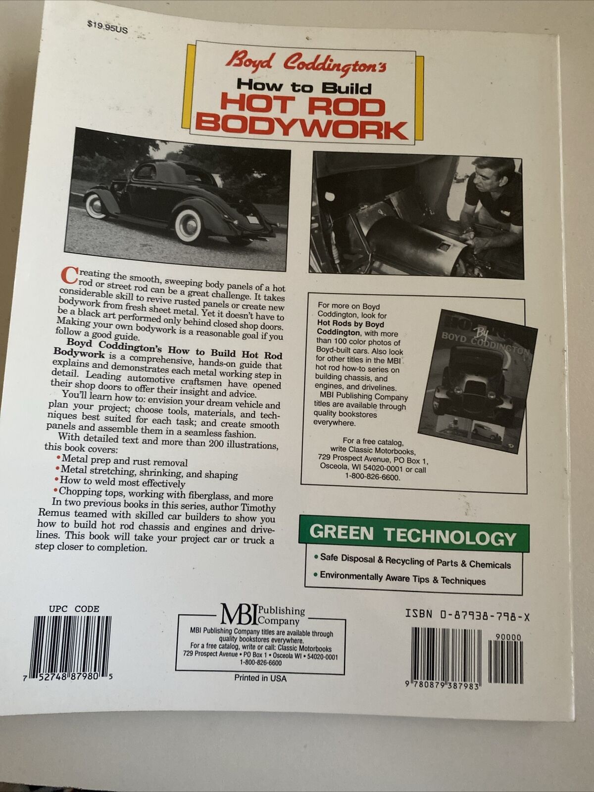PB Book BOYD CODDINGTONS How to Build Hot Rod Bodywork Lg Timothy Remus 1993