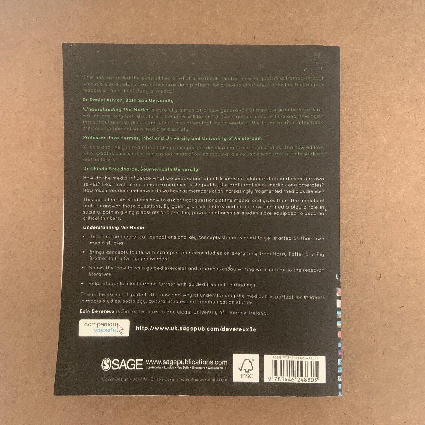 PB Book UNDERSTANDING THE MEDIA  By Eoin Devereux 3rd Edition BUSINESS
