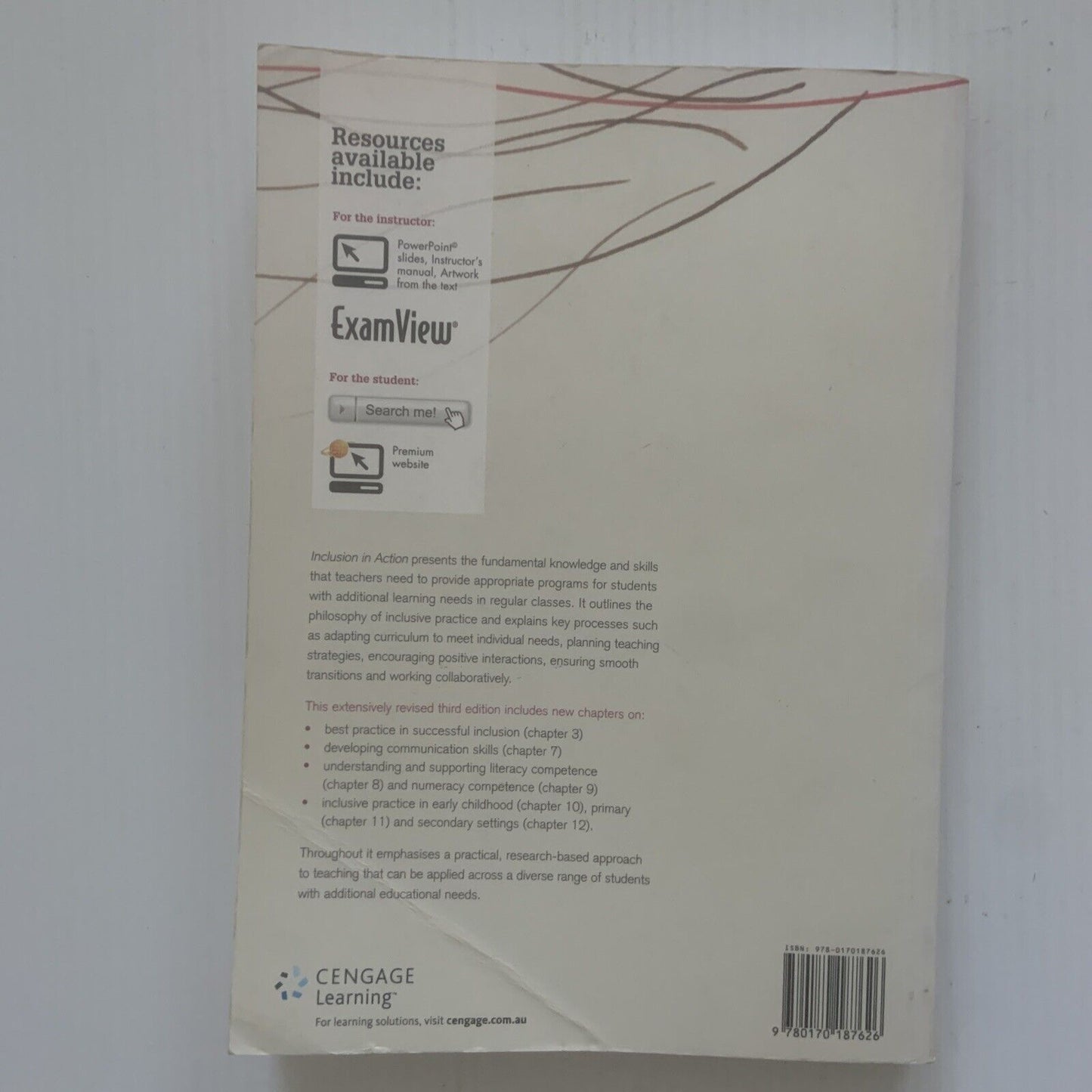 PB Book INCLUSION IN ACTION by Phil Foreman 2011 3rd Edition Cengage Learning