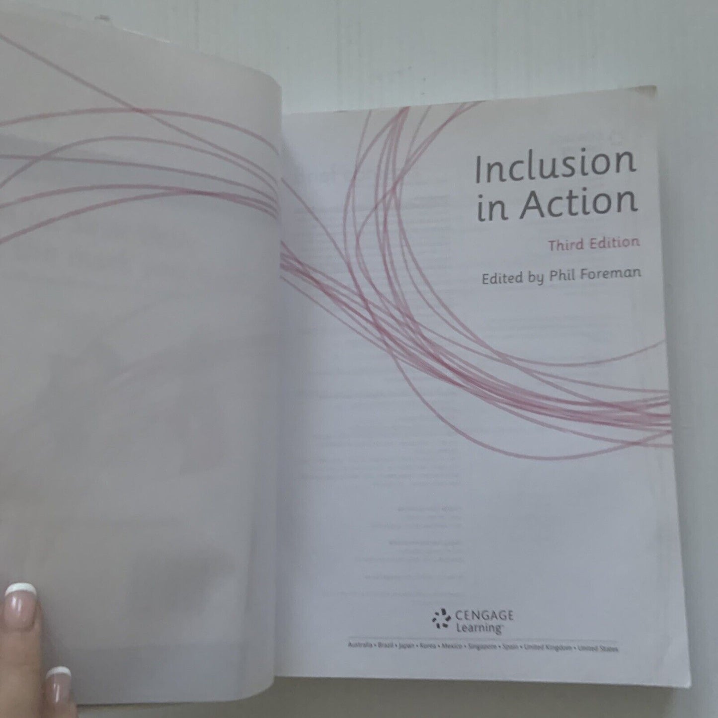 PB Book INCLUSION IN ACTION by Phil Foreman 2011 3rd Edition Cengage Learning