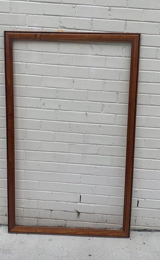 Vintage 160x100cm large picture mirror frame timber w black trim solid wood