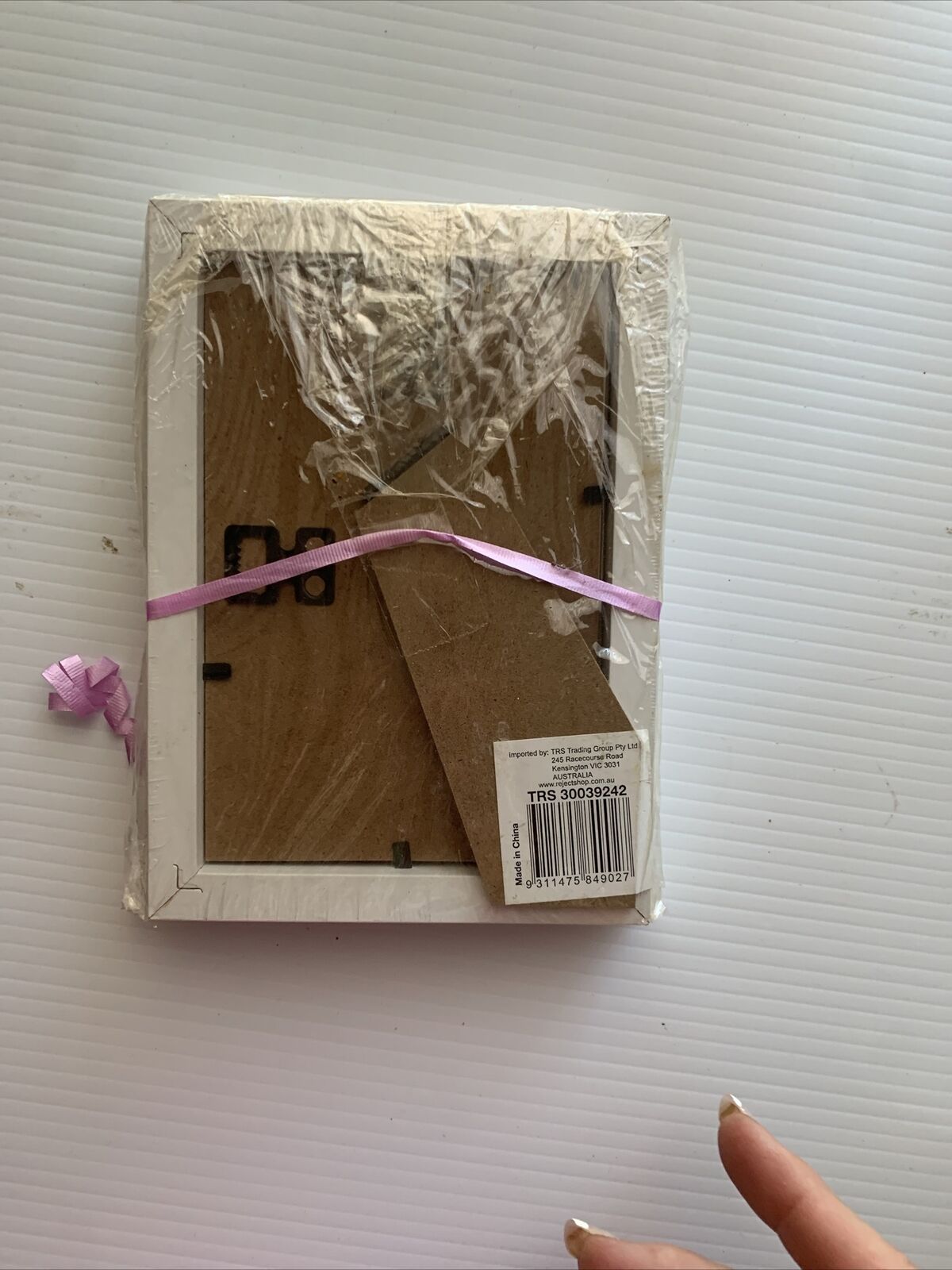 Picture Frame CLARKE Click Imagery Gloss White Free Standing or Hang 10x15cm NEW