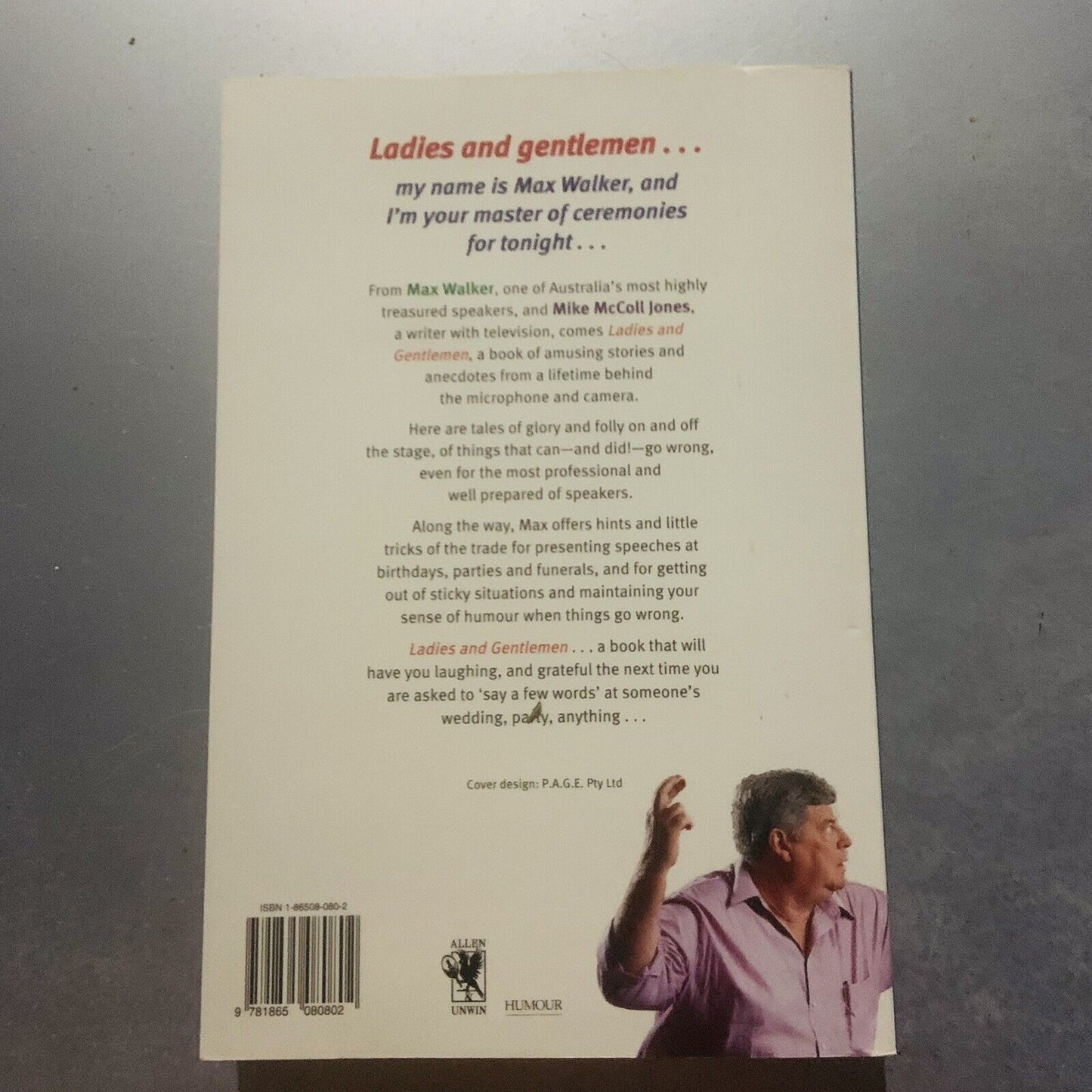 PB Book LADIES AND GENTLEMEN Max Walker Mike McColl Jones Australia Cricket 1999