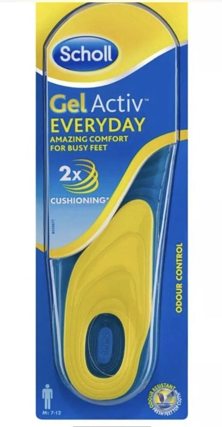 2x SCHOLL Gel Active Everyday 2x Cushioning Comfort for Busy Feet Odour Control