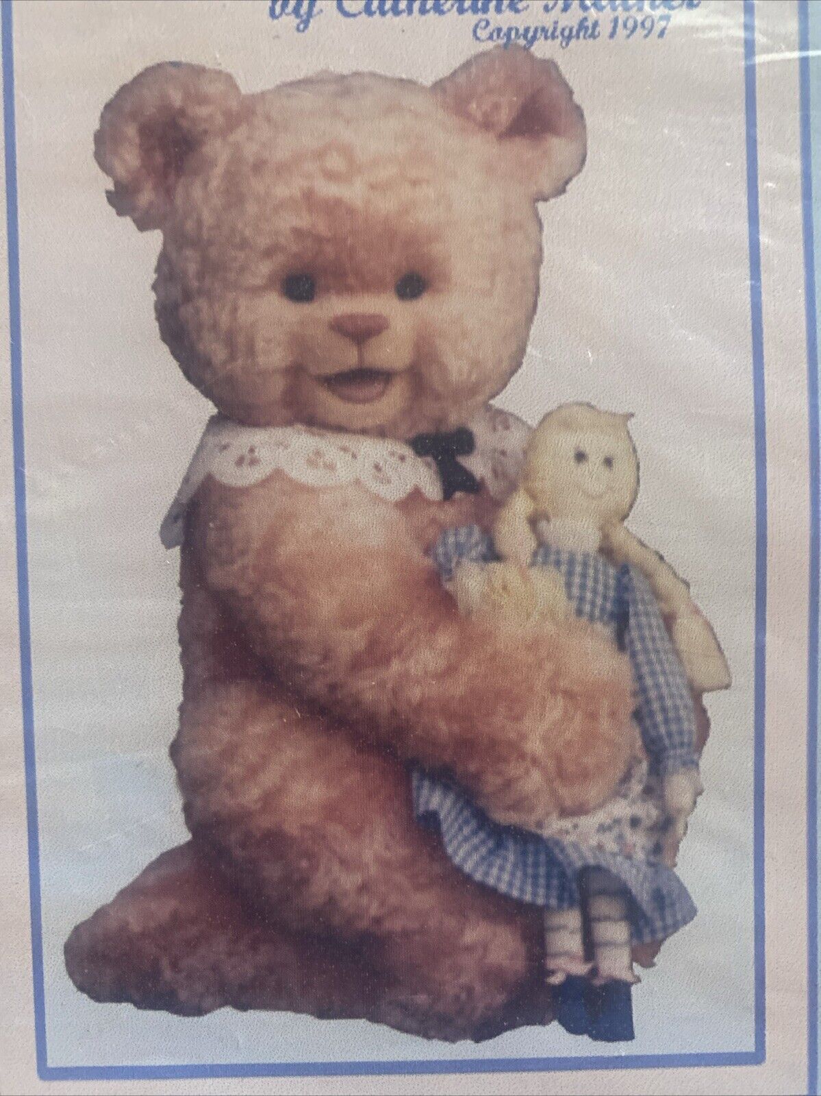 Catherine Mather “ Beary Giggly”  41cm Bear Pattern 1997 Cat & Co Item List NEW