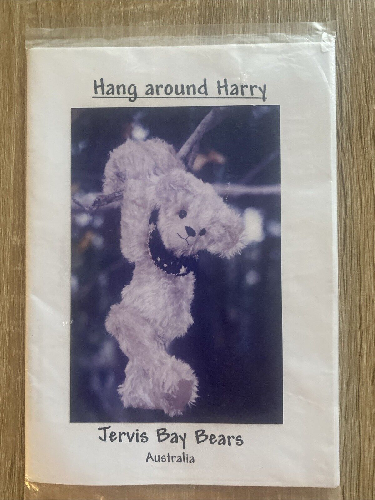 Jervis Bay Bears “Hang Around Harry” Toy BEAR Pattern + List Mohair Australia