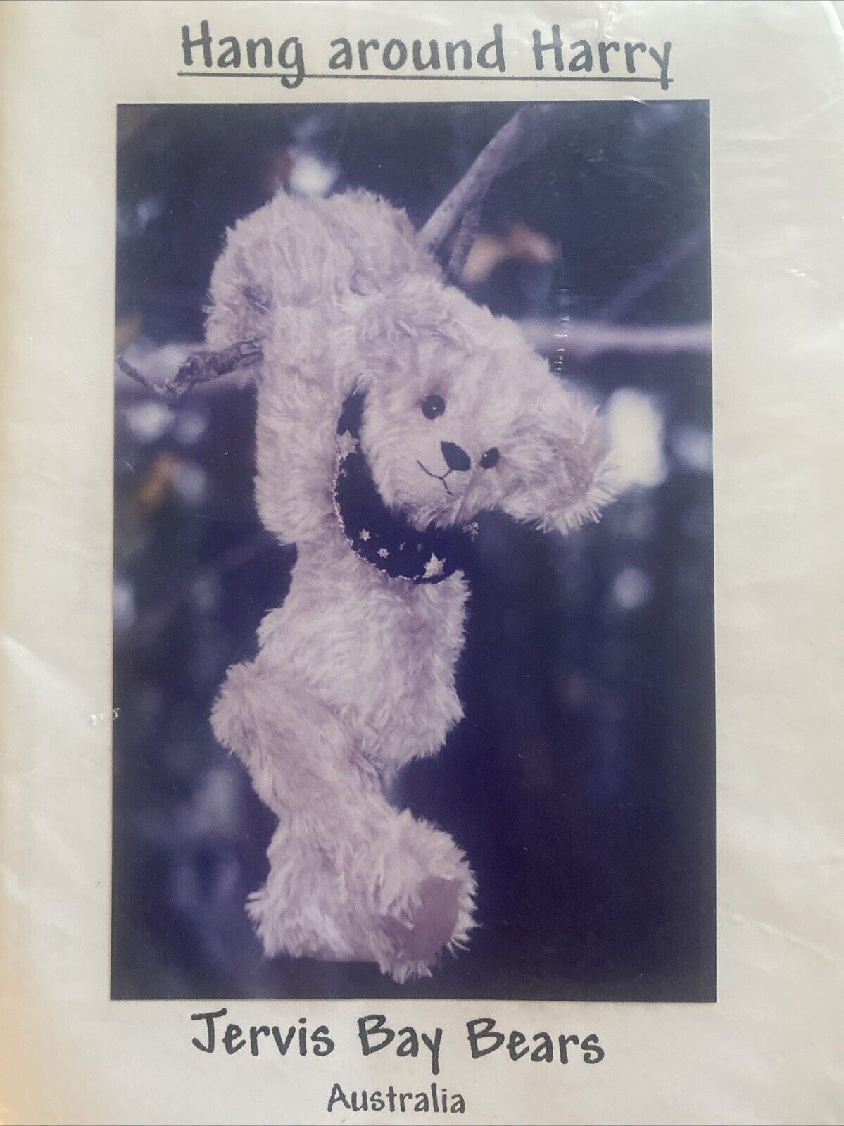 Jervis Bay Bears “Hang Around Harry” Toy BEAR Pattern + List Mohair Australia