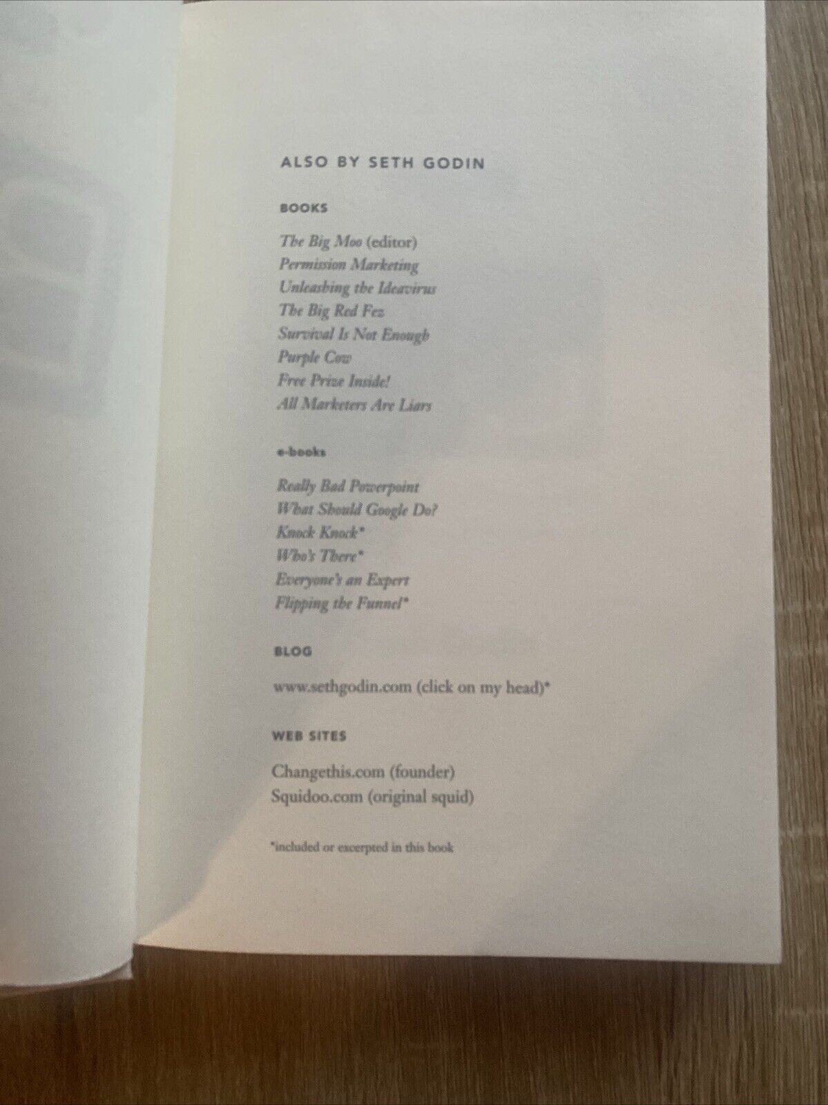 Small is the New Big And 183 Other Remarkable Business Ideas Seth Godin HC 2006