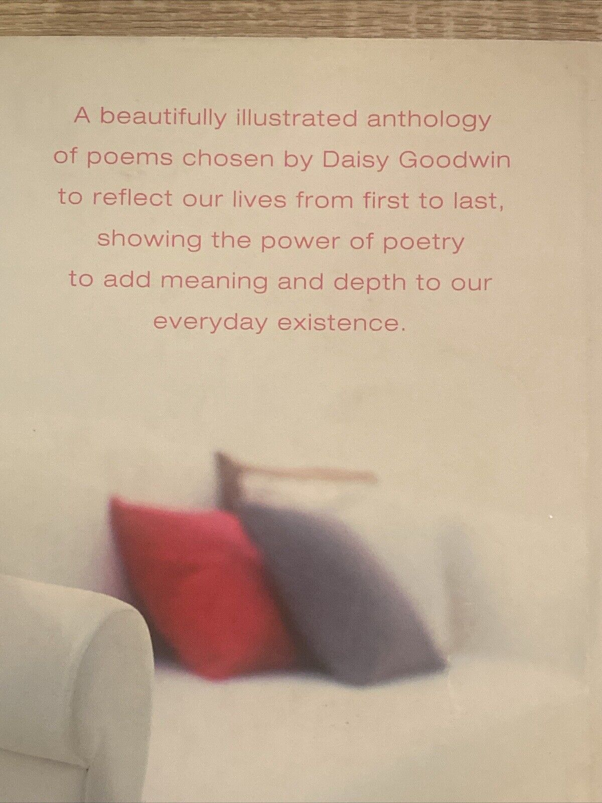 POEMS TO LAST A LIFETIME Daisy Goodwin Large Hardcover DJ Red Ribbon Anthology
