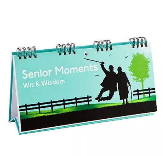 Senior Moments Wit & Wisdom Flip Book Jamien Bailey Andy B Desk Signs NEW Sealed