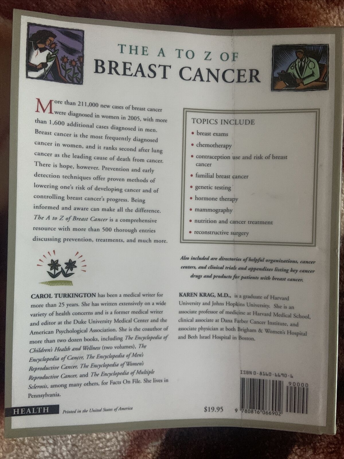 PB The A to Z of BREAST CANCER Concise Encyclopedia Turkington & Krag Reference
