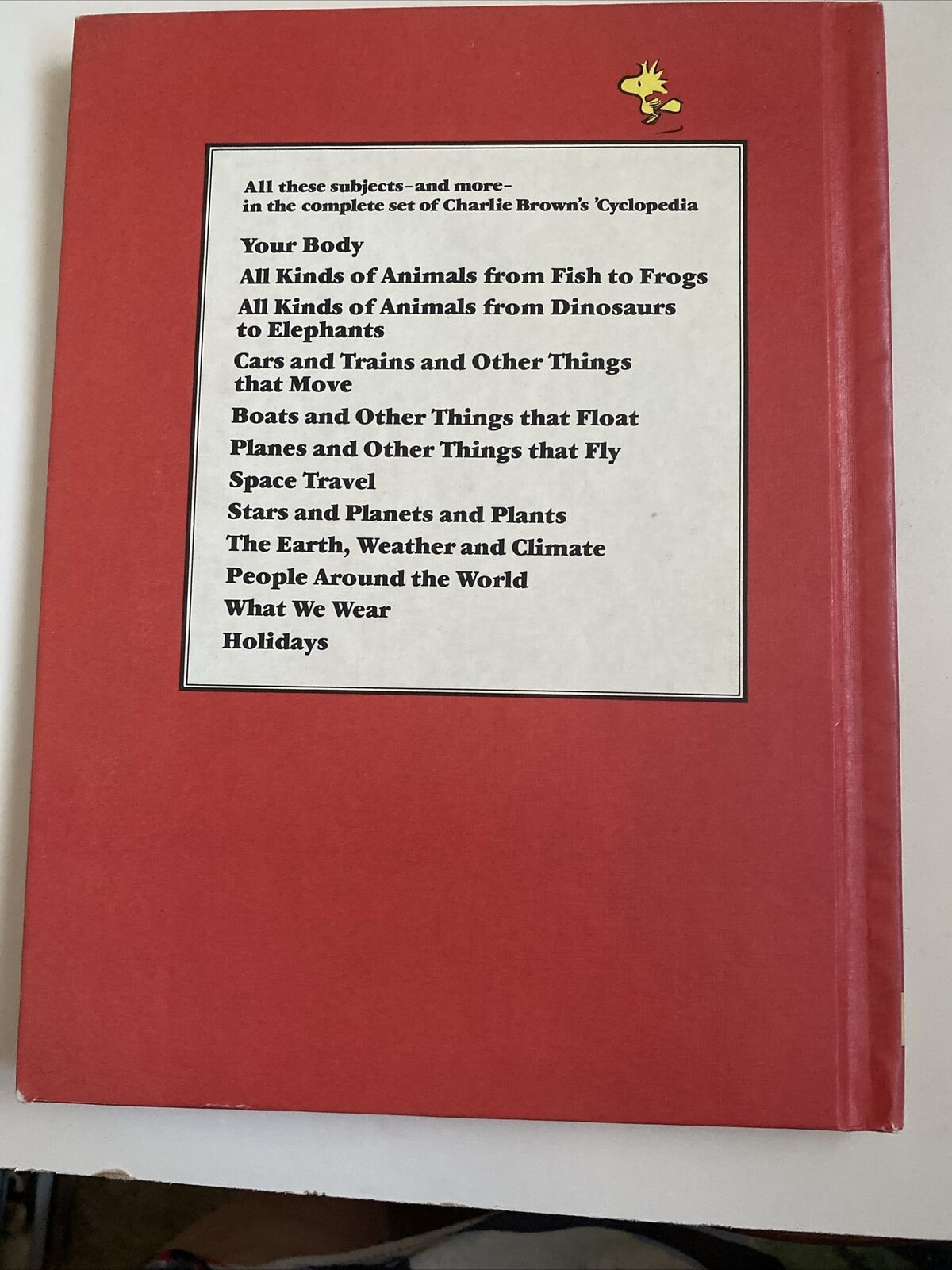 HC CHARLIE BROWNS ‘CYCLOPEDIA Encyclopaedia Vol 1 1 What We Wear 1980 Cartoon