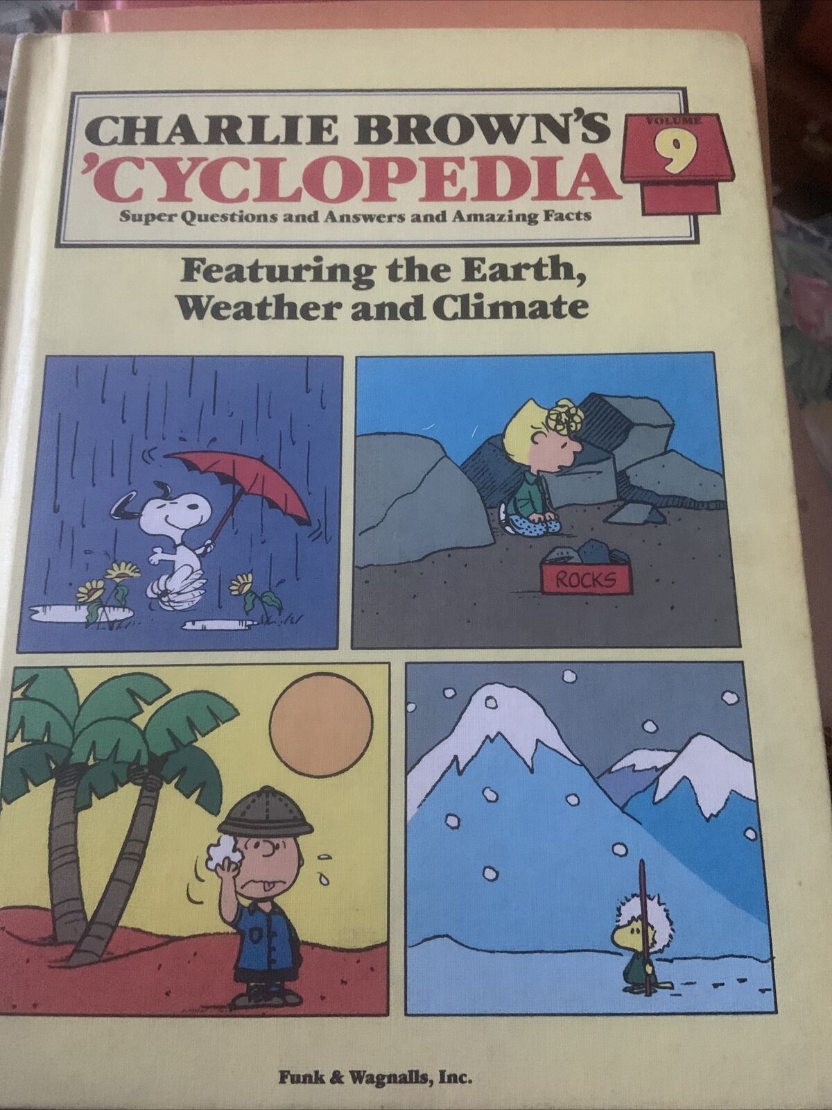 CHARLIE BROWNS CYCLOPEDIA Encyclopaedia Vol 9 Earth Weather Climate 1980 Cartoon