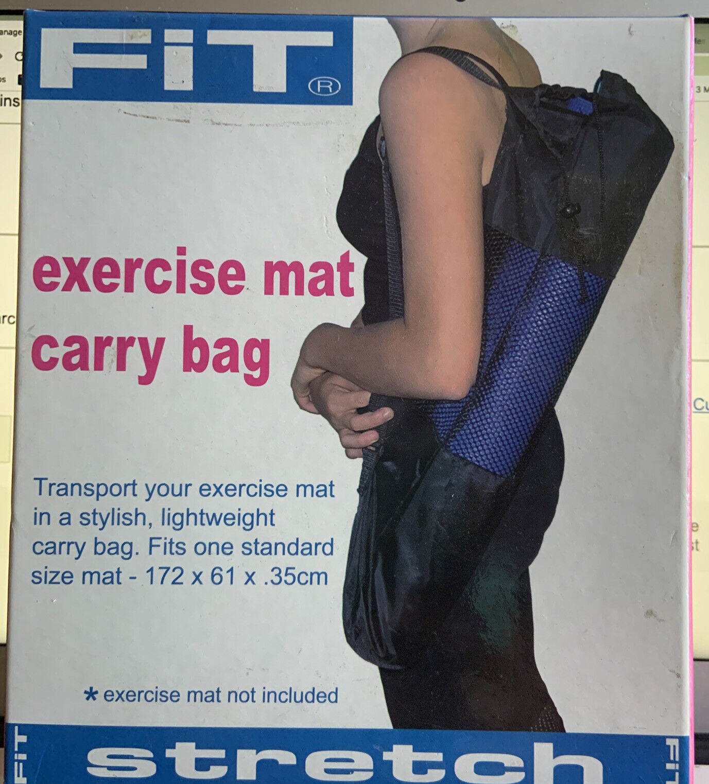 FIT Exercise Mat Carry Bag Fits 172x61.3X5cm Sealed Box Carry BAG ONLY NEW