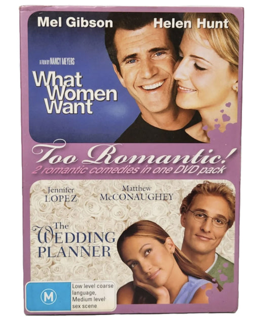 DVD What Women Want & The Wedding Planner Movies Romance Comedy 2000 R4 Gibson
