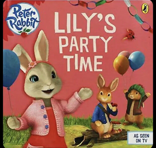 PB Book Lilys Party Time PUFFIN As Seen On TV PETER RABBIT Club Awards