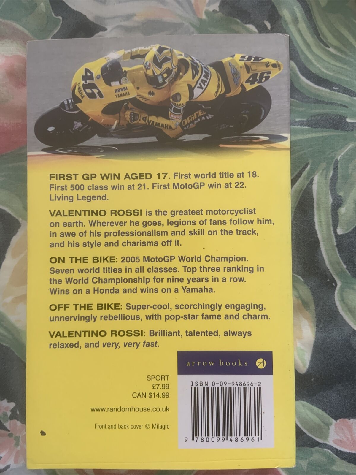 PB What If I Had Never Tried It The Autobiography by Valentino Rossi Sport 2006